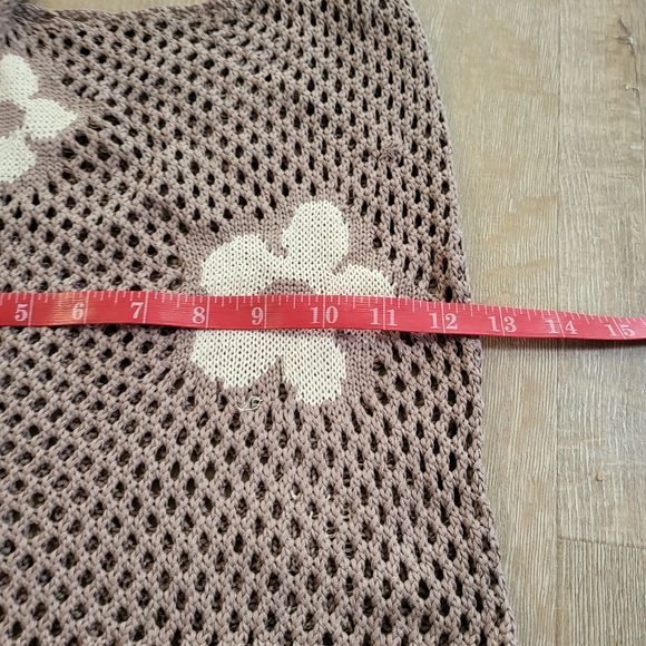 Boho Crochet Beach Tote Bag Flower Pattern - Picture 2 of 4